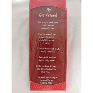 "My Girlfriend" I Love You Plaque